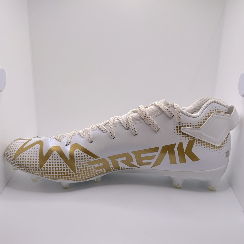 Adidas Freak 22 All American Bowl Team Football Cleats White & Gold Size 14